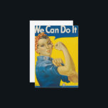 Carte De Remerciements On peut le faire ! par J. Howard Miller<br><div class="desc">"We Can Do It!" est une affiche en temps de guerre américaine de la Seconde Guerre mondiale produite par J. Howard Miller en 1943 pour Westinghouse Electric,  une image inspirante pour remonter le moral des travailleuses.</div>