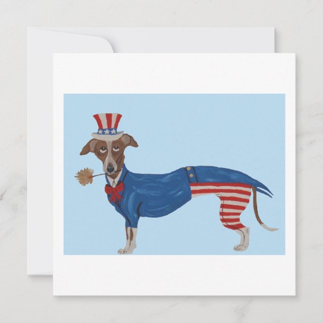 Carte De Remerciements Oncle Sam Greyhound (Devant)