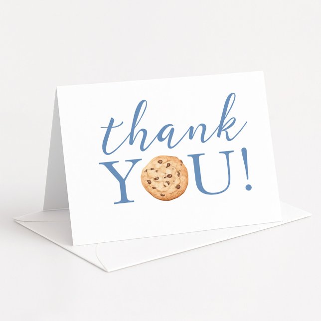Carte De Remerciements One Tough Cookie 1st Birthday Thank You Card  (Créateur téléchargé)