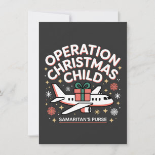 Carte De Remerciements Opération Porte-monnaie de Noël pour enfants samar