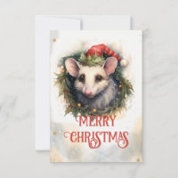 Opossum Watercolor