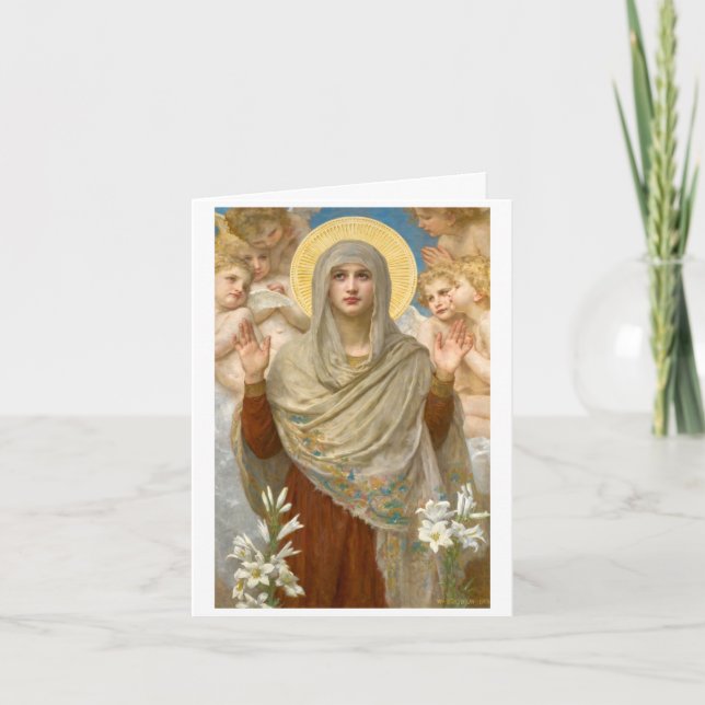 Carte De Remerciements Ora Pro Nobis, William Bouguereau (Devant)
