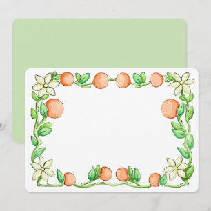 Carte De Remerciements Orange Blossoms