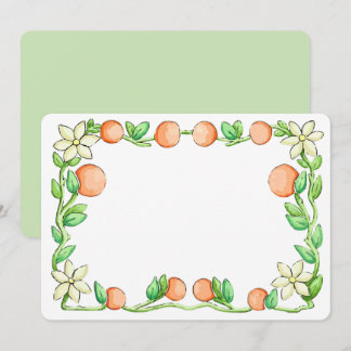Carte De Remerciements Orange Blossoms