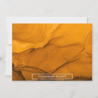 Orange Gras Encre d'alcool Liquide Art Abstrait