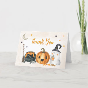 Carte De Remerciements Orange Un Petit Baby shower Boo