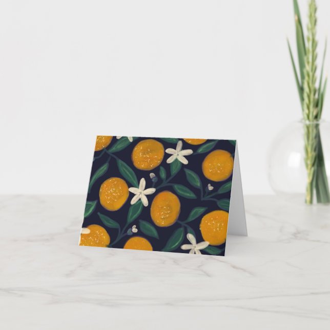 Carte De Remerciements Orange You Glad (Devant)