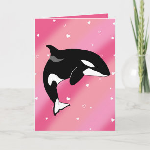 Carte De Remerciements Orca Saint-Valentin