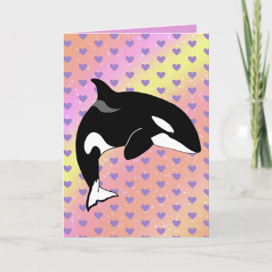 Carte De Remerciements Orca Valentines
