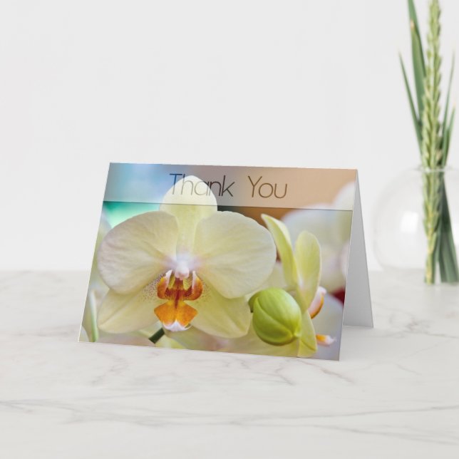 Carte De Remerciements Orchid (Devant)