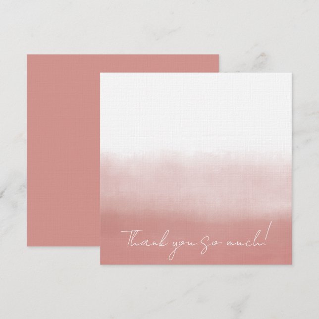 Carte De Remerciements Orchid Watercolor (Devant / Derrière)