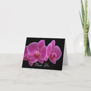 Carte de remerciements -- Orchidées