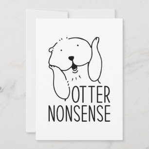 Carte De Remerciements Otter Nonsense