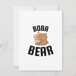 Carte De Remerciements Ours Boba