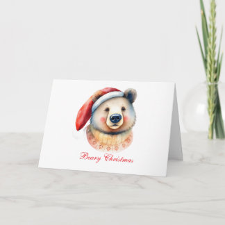 Carte De Remerciements Ours de Noël Beary