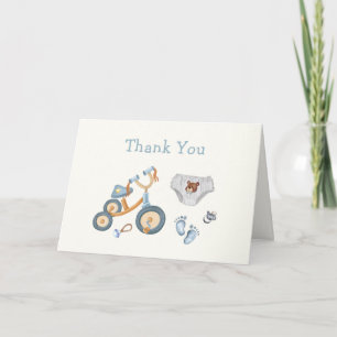 Carte De Remerciements Ours en peluche de vélo Jouets pour la nurserie Ga
