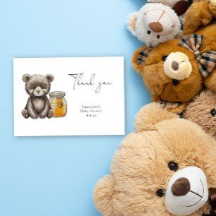 Carte De Remerciements Ours en peluche remerciement baby shower