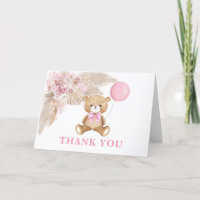 Ours En Teddy Rose Dusty Balloon Bébé Fille Pliée