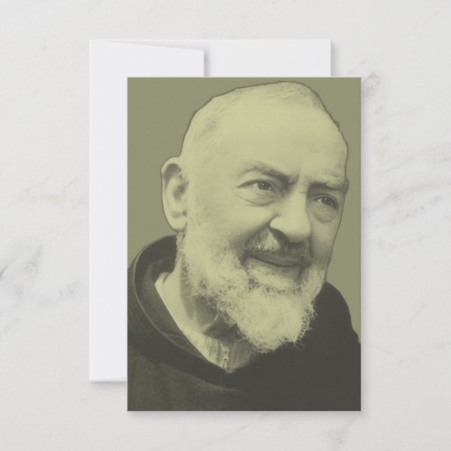 Carte De Remerciements Padre Pio de Pietrelcina (Devant)