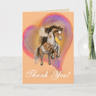 Carte De Remerciements Paint Horse Love