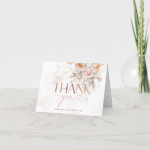 Carte De Remerciements Pampas florale rustique n'est-elle pas vraiment pl