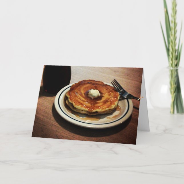 carte de remerciements "Pancakes au lait de beurre (Devant)