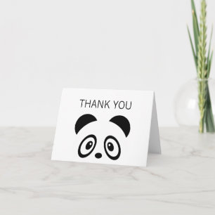 Carte De Remerciements Panda thank you card