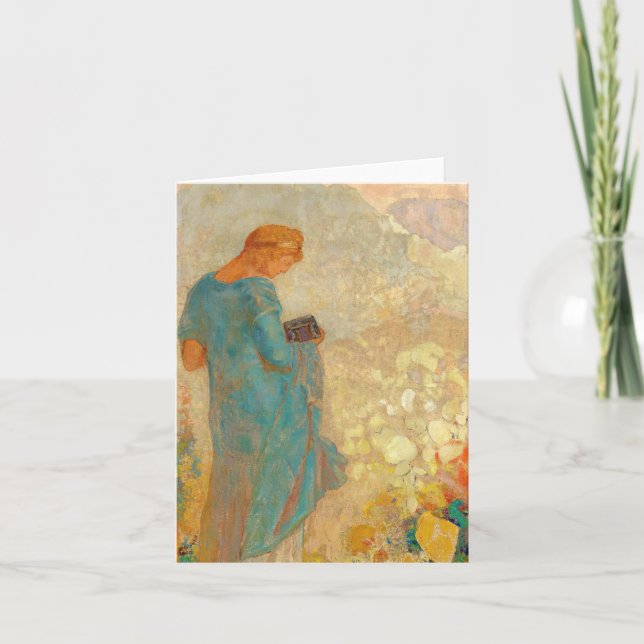 Carte De Remerciements Pandora par Odilon Redon (Devant)
