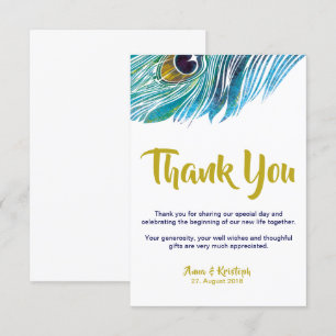 CARTE DE REMERCIEMENTS PAON