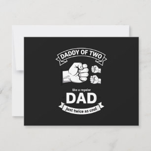 Carte De Remerciements Papa de deux papas drôle Fête des Pères B
