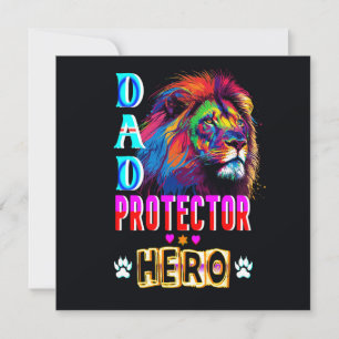 Carte De Remerciements Papa Protector Hero