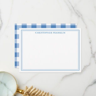Carte De Remerciements Papier à lettres pour bébé bleu personnalisé