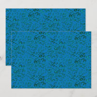 Papier d'emballage bleu avec un motif géométrique
