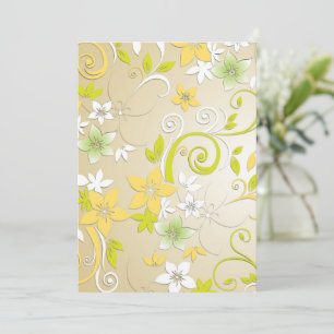 Carte De Remerciements Papier mural à fleurs 3