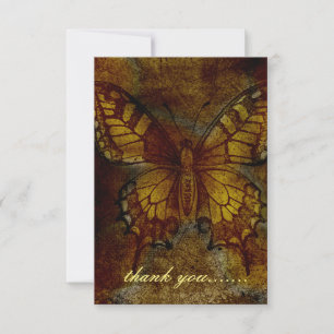 Carte De Remerciements Papier papillon artistique ou