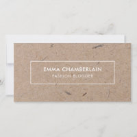 Papier rustique minimaliste moderne