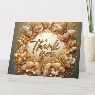 Carte de remerciements papillon