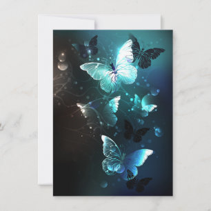 Carte De Remerciements Papillons de nuit