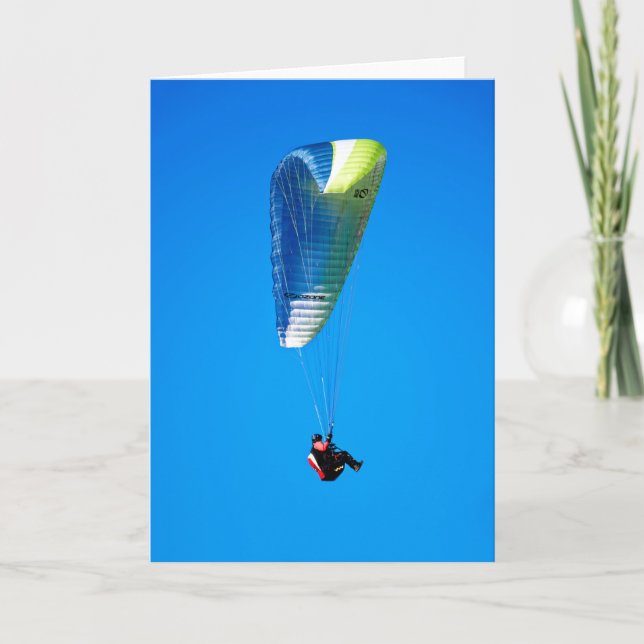 Carte De Remerciements  Parapente  (Devant)
