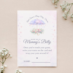 Carte De Remerciements Parapluie Quelle taille a le ventre de Maman Bille