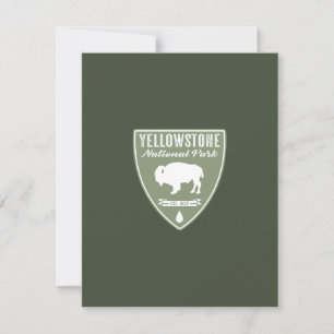 Carte De Remerciements Parc national de Yellowstone Bison