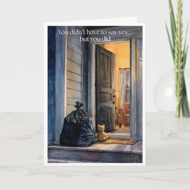 Carte de remerciements parent d'accueil ・ (Devant)