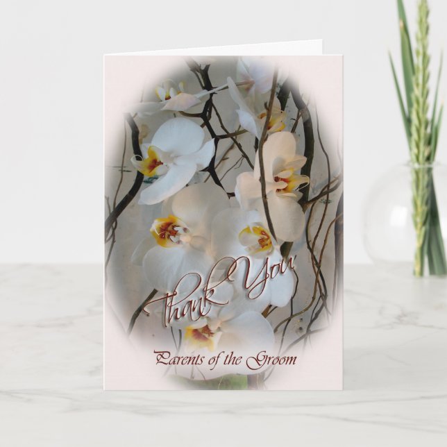 Carte De Remerciements parents Mercis de la salle (Devant)