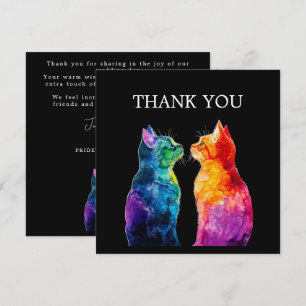 Carte De Remerciements 🌈 Parfaitement Vôtre : Amour Arc-en-Ciel