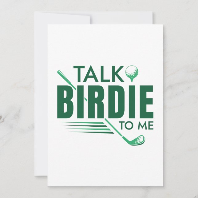 Carte De Remerciements Parle Birdie à moi (Devant)