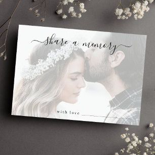 Carte De Remerciements Partagez une photo de mariage souvenir