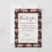 Parties scintillant dorée moderne Rose Glam Rhinos