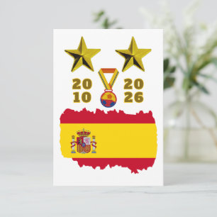 Carte De Remerciements Partisan du Championnat Final de la Coupe du Monde