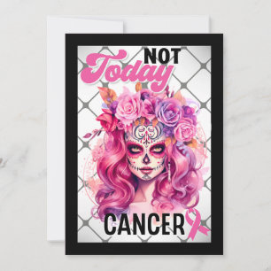 Carte De Remerciements Pas aujourd'hui _ Sensibilisation au cancer du sei
