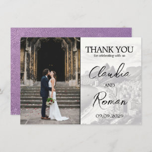 Carte De Remerciements Passeport Brésil de la lavande